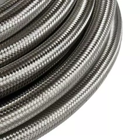 AN06 PTFE Stainless Steel Braided Hose - 1m