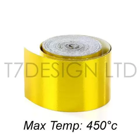 Gold Reflective high temperature heat reflective adhesive tape 30