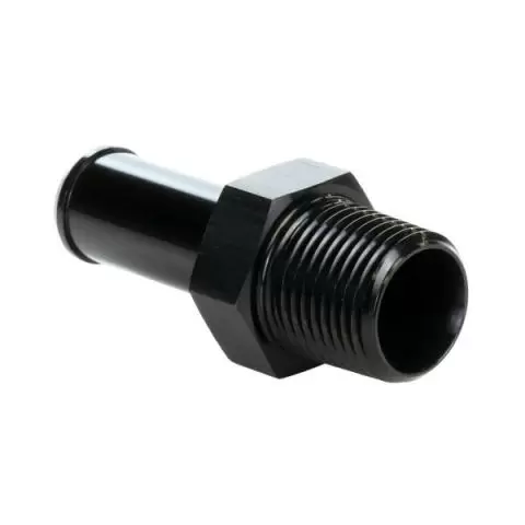 Heater Hose End Fitting - Straight with 3/8 NPT and 5/8 Barb.