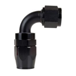 AN08 90° Swivel Seal Hose End - Black