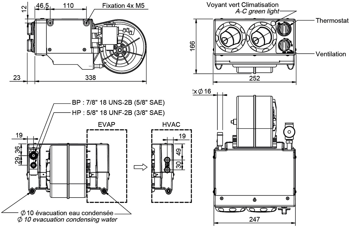 Compact Air Conditioning Unit Dimensions